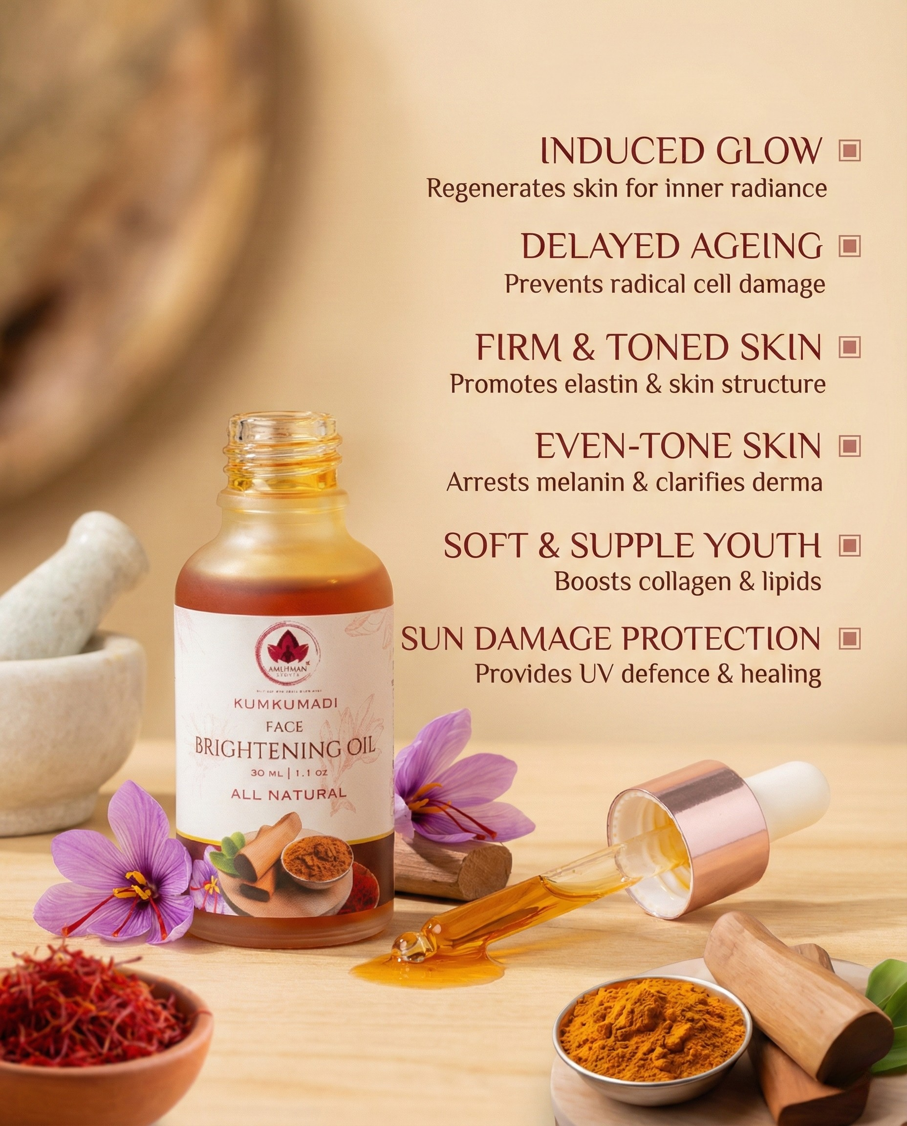 Kumkumadi Brightening oil